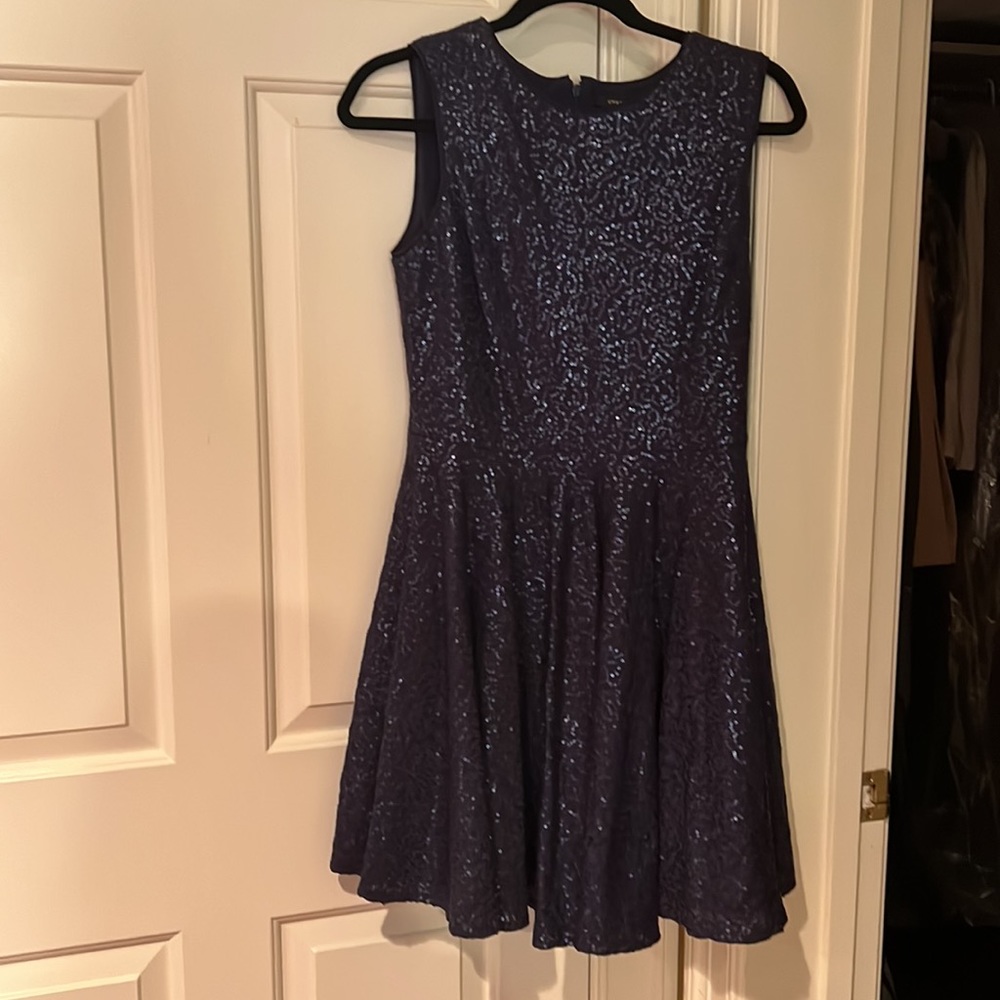 Cynthia Steefe navy sequin dress